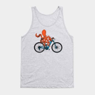 Octopus On A Bicycle Meme Tank Top